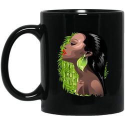 pro black queen magic melanin girl rock mug african pride coffee cup