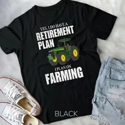 retirement plan farming funny farmer gift distressed farm t-shirt unisex t-shirt