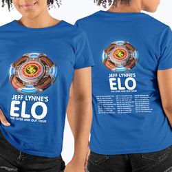 Jeff Lynne's ELO - The Over and Out Tour 2024 Shirt, Jeff Lynne's ELO Band Fan Shirt, Electric Light Orchestra 2024