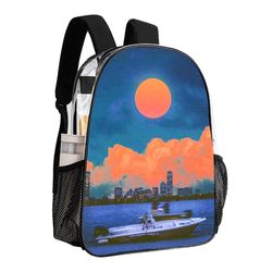 Sunsets and Cityscapes Transparent Bag 17 inch 2024 New