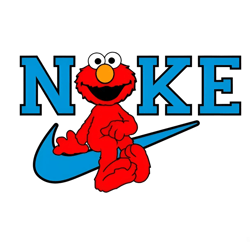 nike elmo svg, nike logo svg, elmo svg, nike sesame street svg, png dxf eps file
