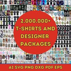 8 million+ mega svg bundle, designs, t-shirt designs svg, all in one svg bundle, big svg bundle, cut files for cricut