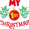 1s Christmas Svg My 1st Christmas 1st Christmas Shirt Baby First Christmas Svg 1