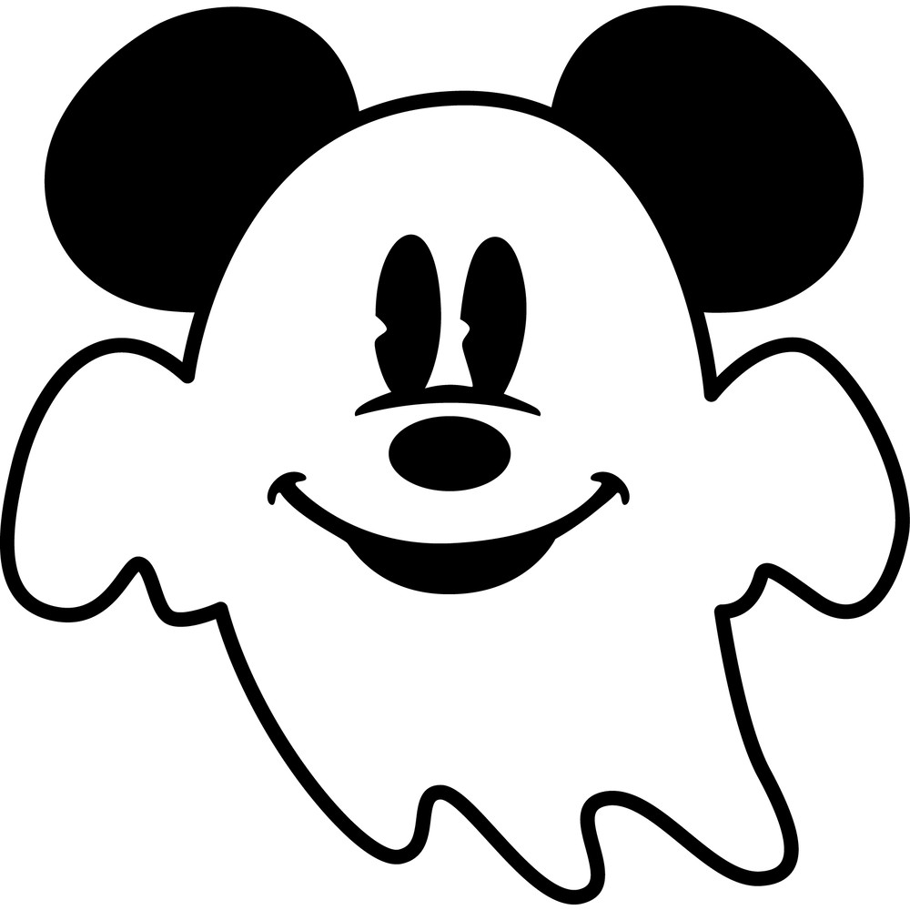 Halloween Mouse Head Ghost SVG Images Mickey Minnie Ghost Halloween SVG 0