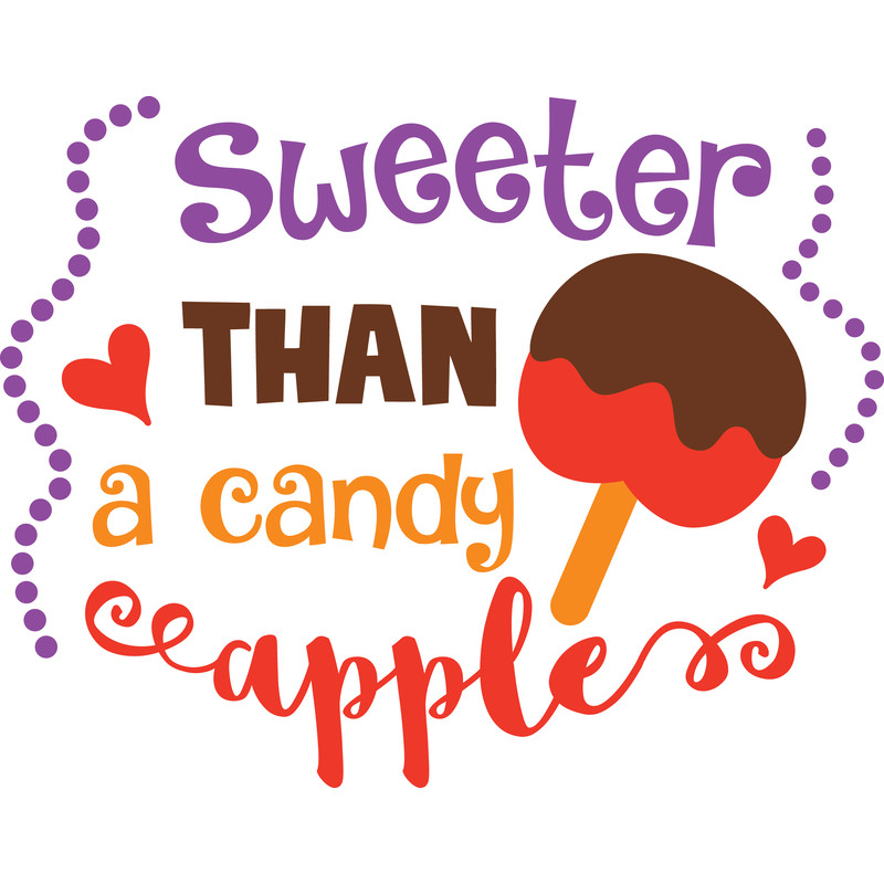 Sweeter Than Candy Apple SvgSweeter Than Candy Corn SvgFiles For Cutting Machines Cameo Or Cricut Fall Svg 0