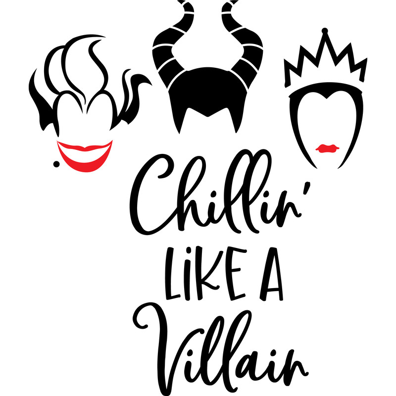 Chillin Like A Villain Svg Halloween SvgChillin Like A Villain Male Svg 0