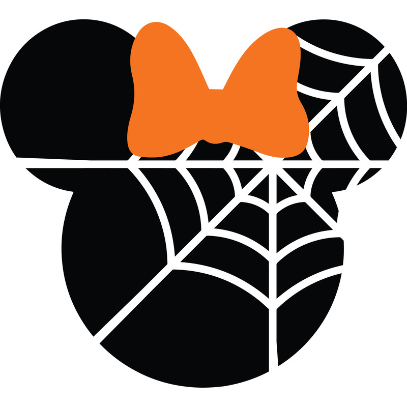 Mickey And Minnie Halloween Svg Mickey And Minnie Spider Web Svg Mouse Head Halloween SVGMickey Minnie SVG 1
