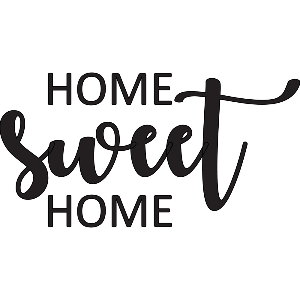 Home Sweet Home SVG Cozy Home Design Heartwarming Quote PNG EPS House Decor For TShirts 0