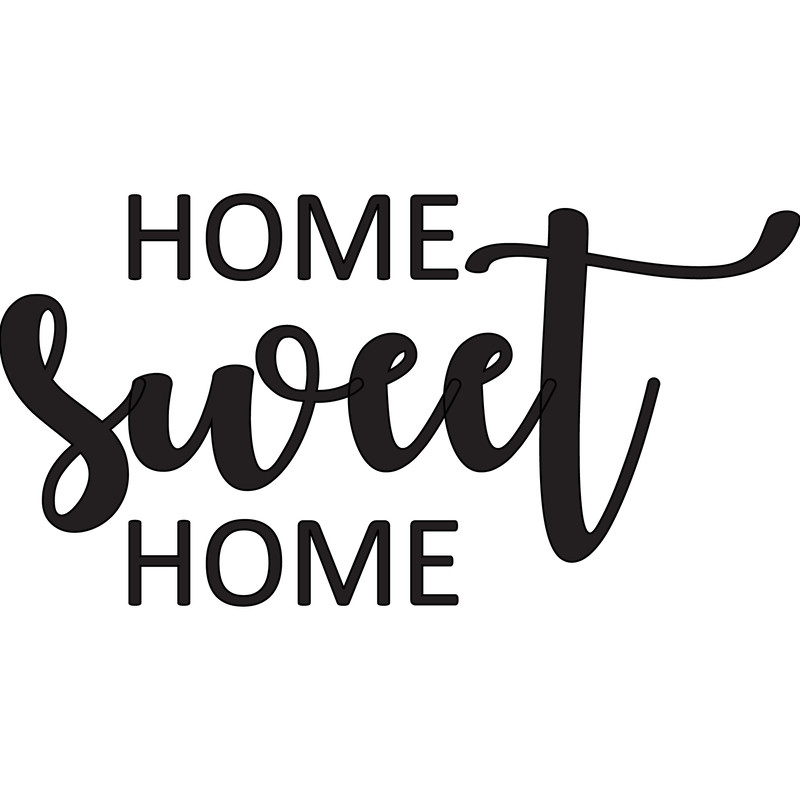 Home Sweet Home SVG Cozy Home Design Heartwarming Quote PNG EPS House Decor For TShirts 0