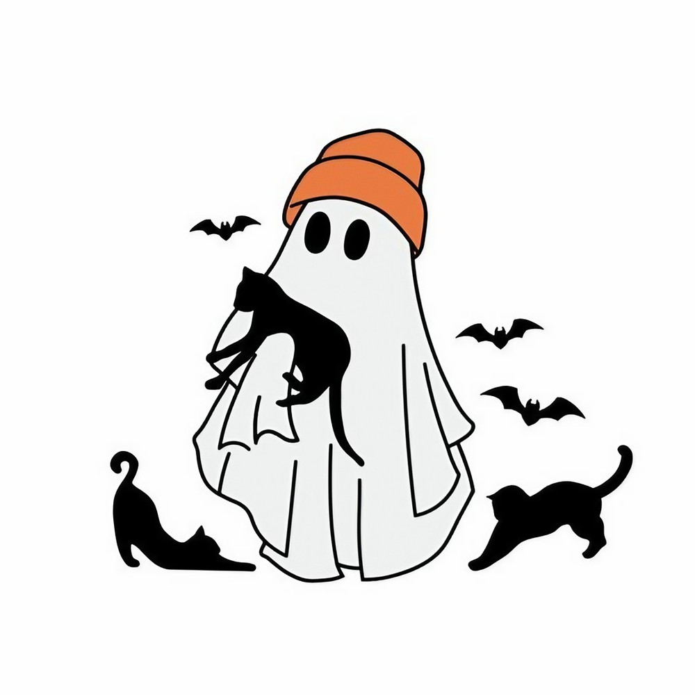 Ghost With Cats Png Ghost Cats Png Cute Cats Halloween Design Halloween Ghost Cats Png Ghost Png Halloween Cats 0