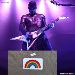 Wes Borland guitar stickers Jackson RR1 Limp Bizkit rainbow decal
