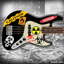 Biological hazard Radiation guitar stickers steampunk