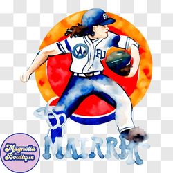 dynamic baseball player throwing the ball png