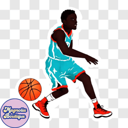basketball player dribbling the ball png