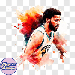 watercolor basketball player png