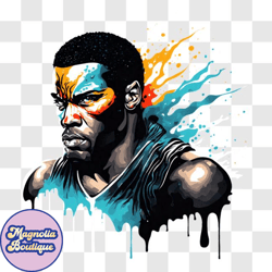 colorful basketball player illustration png