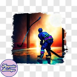 hockey player shooting puck on ice png