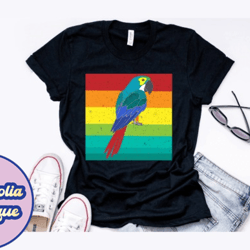 Retro Vintage Parrot T Shirt Design