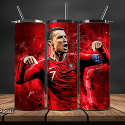 Ronaldo Tumbler Wrap ,Cristiano Ronaldo Tumbler Design, Ronaldo 20oz Skinny Tumbler Wrap, Design by  Rose Petals Store 4