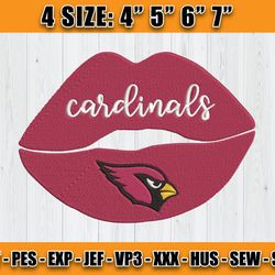 Cardinals Embroidery, NFL Cardinals Embroidery, NFL Machine Embroidery Digital, 4 sizes Machine Emb Files - 04 - Rose Pe