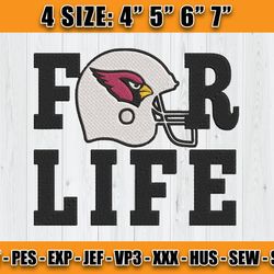 Cardinals Embroidery, NFL Cardinals Embroidery, NFL Machine Embroidery Digital, 4 sizes Machine Emb Files - 06 - Rose Pe