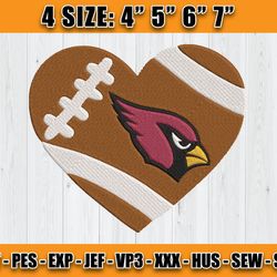 Cardinals Embroidery, NFL Cardinals Embroidery, NFL Machine Embroidery Digital, 4 sizes Machine Emb Files - 08 - Rose Pe