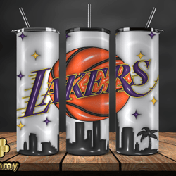 3d inflated la lakers basketball team, basketball design,nba teams,nba sports,nba tumbler wrap,nba ds-14