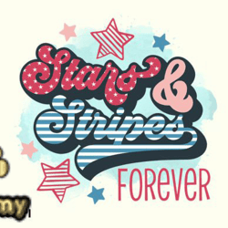 4th of july stars & stripes forever png design 43