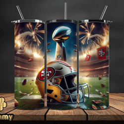 San Francisco 49ers Super Bowl Tumbler Png, Super Bowl 2024 Tumbler Wrap 37