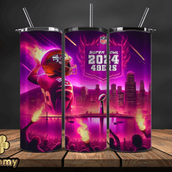 San Francisco 49ers Super Bowl Tumbler Png, Super Bowl 2024 Tumbler Wrap 42