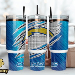 Los Angeles Chargers Tumbler 40oz Png, 40oz Tumler Png 47 by yummy store