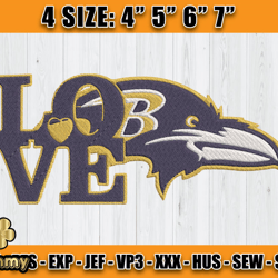 Ravens Embroidery, NFL Ravens Embroidery, NFL Machine Embroidery Digital, 4 sizes Machine Emb Files -20 yummy