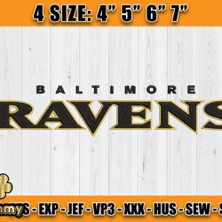 Ravens Embroidery, NFL Ravens Embroidery, NFL Machine Embroidery Digital, 4 sizes Machine Emb Files -22 yummy