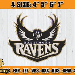 Ravens Embroidery, NFL Ravens Embroidery, NFL Machine Embroidery Digital, 4 sizes Machine Emb Files -24 yummy