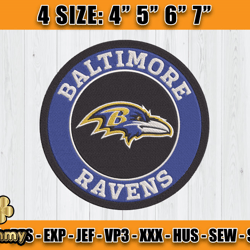 Ravens Embroidery, NFL Ravens Embroidery, NFL Machine Embroidery Digital, 4 sizes Machine Emb Files -25 yummy