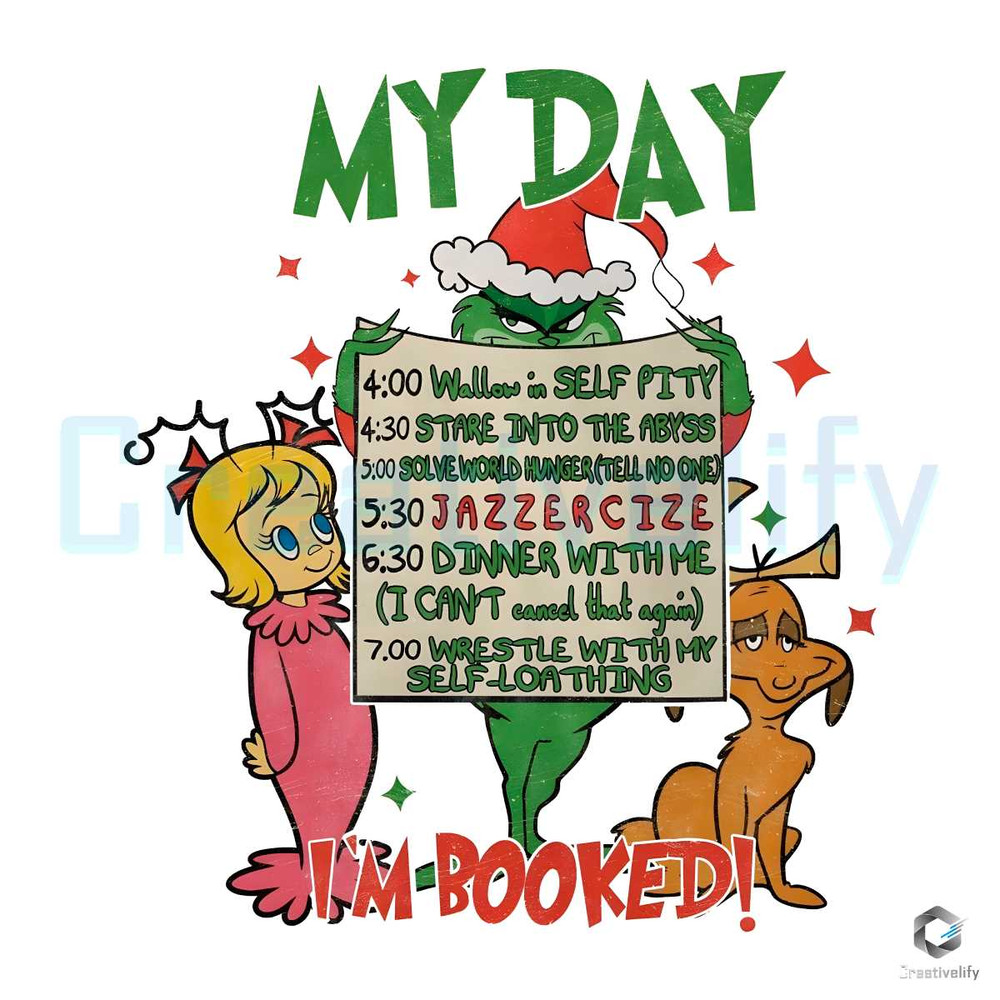 Im Booked The Grinch PNG Christmas Party File.jpg