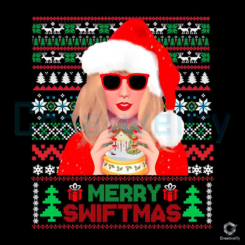 Merry Santa Swiftmas PNG Taylor Swift File Sublimation.jpg