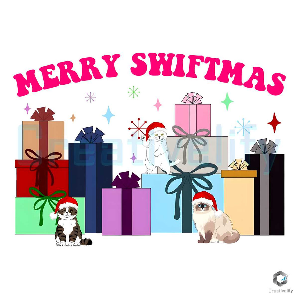 Merry Swiftmas PNG Karma Cat With Santa File Download.jpg