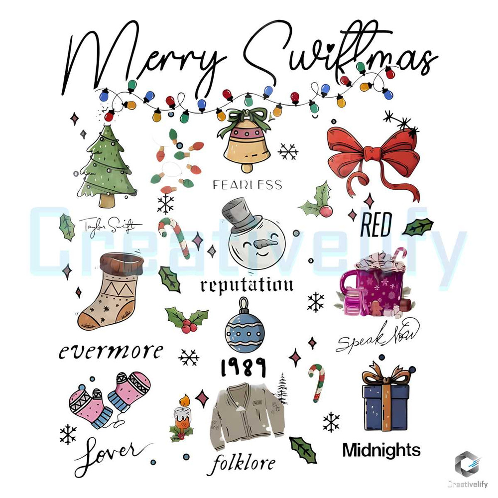 Merry Swiftmas PNG Taylor Albums Version File Download.jpg