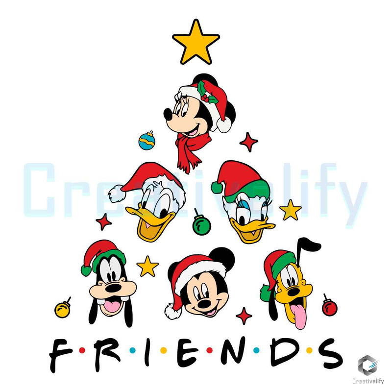 Mickey Friends Christmas Tree SVG Santa Squad File.jpg