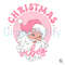 Pink Santa Xmas Vibes SVG Retro Christmas File Design.jpg