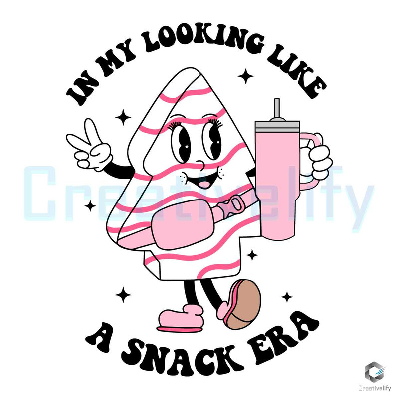 Retro Christmas Tree Cake SVG Like A Snack Era File.jpg
