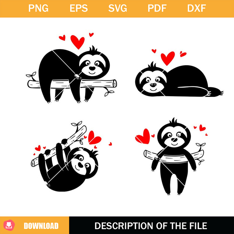 Baby Sloth Bundle Svg, Sloth Svg, Sloth Cute Svg, Disney.jpg