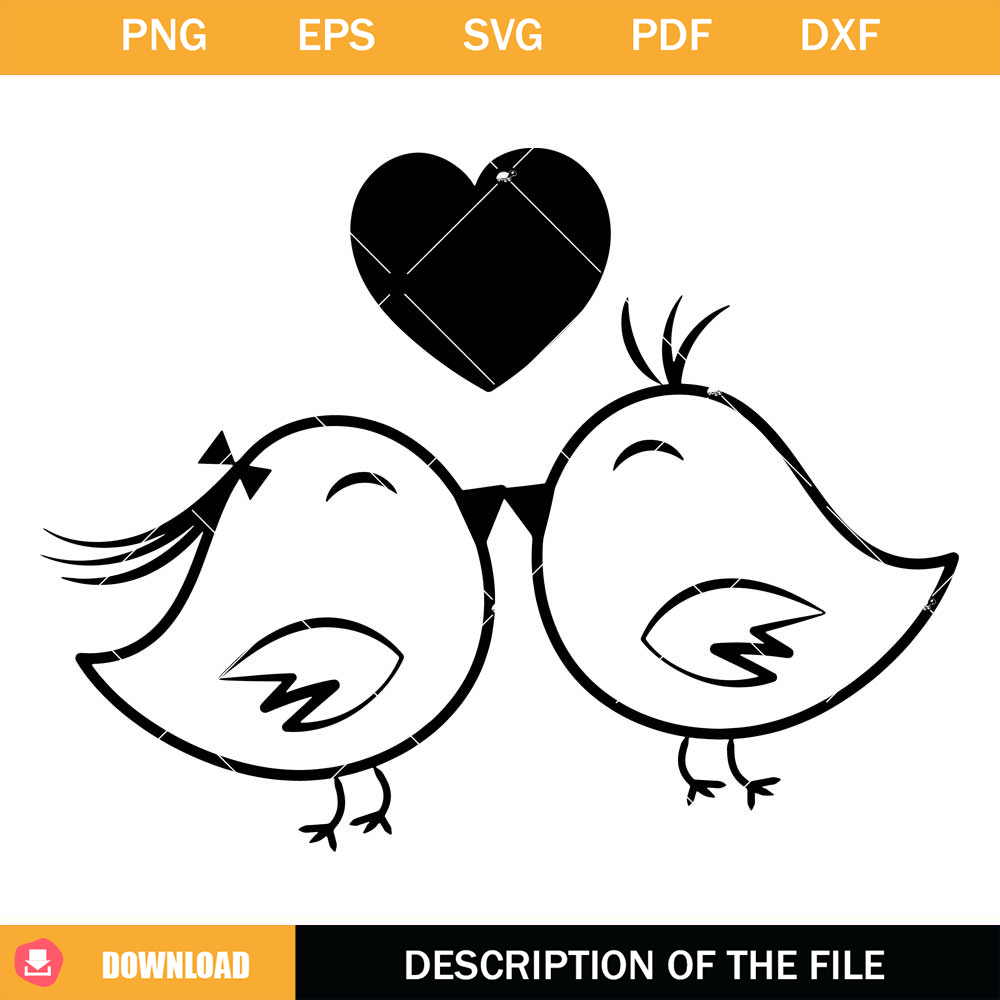 Bird Lover Svg, Animal Love Svg, Heart Svg, Best Friend Gift.jpg