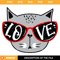 Cat with Sunglasses Love Svg, Cat Valentine Kids Svg.jpg
