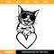 Cool Cat With Heart Svg, Love Cats Svg, Cat Valentine Svg.jpg