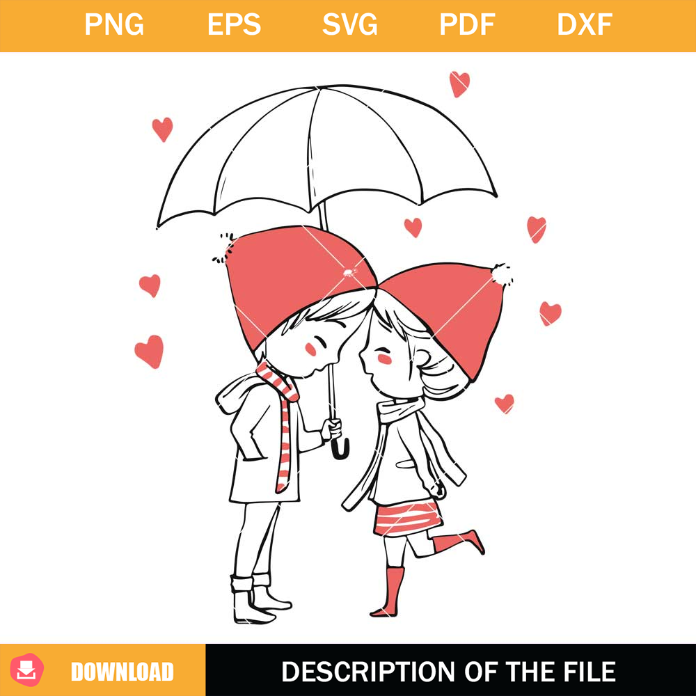Cute Couple Love Valentine Day Svg, Cute Couple Svg.jpg