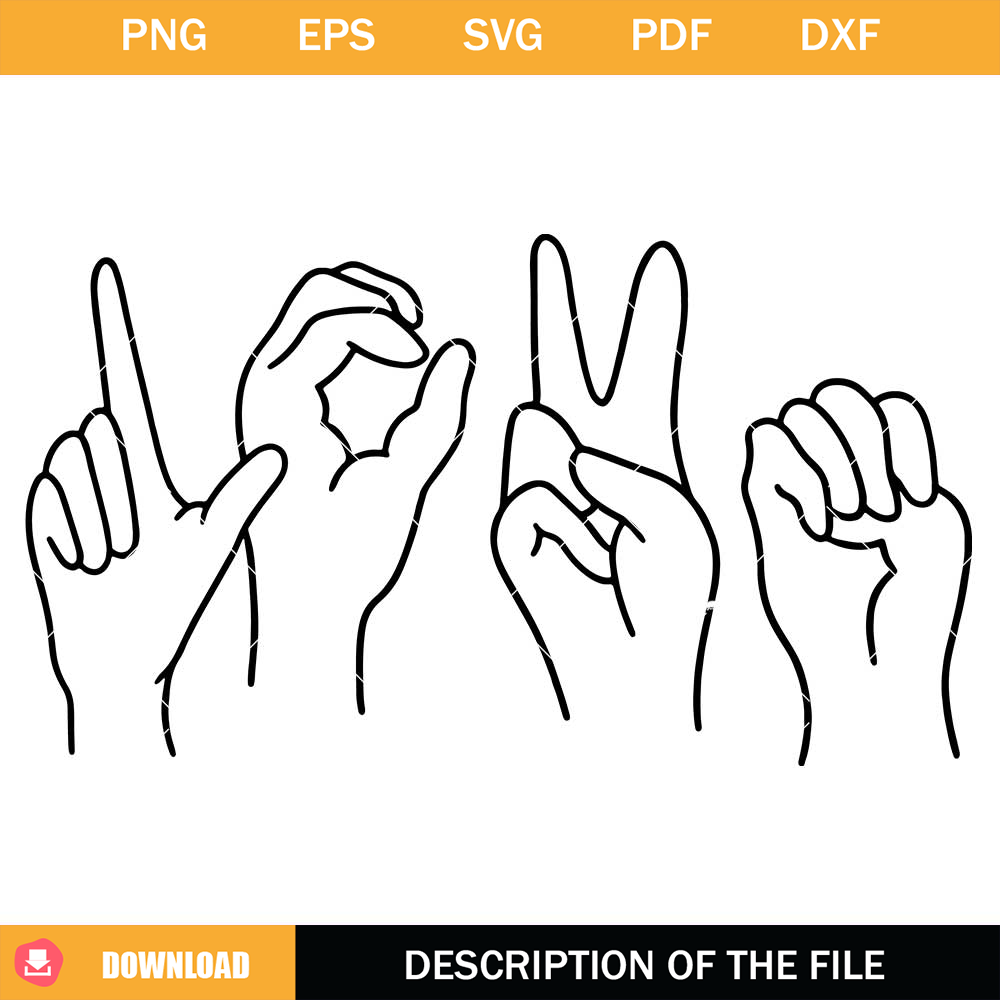 Cute Hand Love Sign Svg, Cute I Love You Hand Sign Svg.jpg