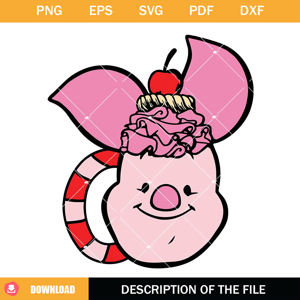 Drink And Food Valentine Day Svg, Piglet Valentine Day Svg.jpg