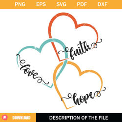 faith hope love svg, family love svg, valentines day svg
